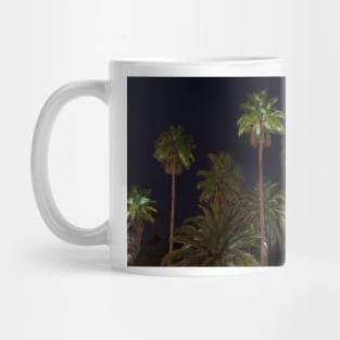 Palm Trees lit with lights Mug